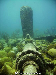 The prop shaft on the wreck of the Kate, a steamer that s... by Jonathan Whitefield 